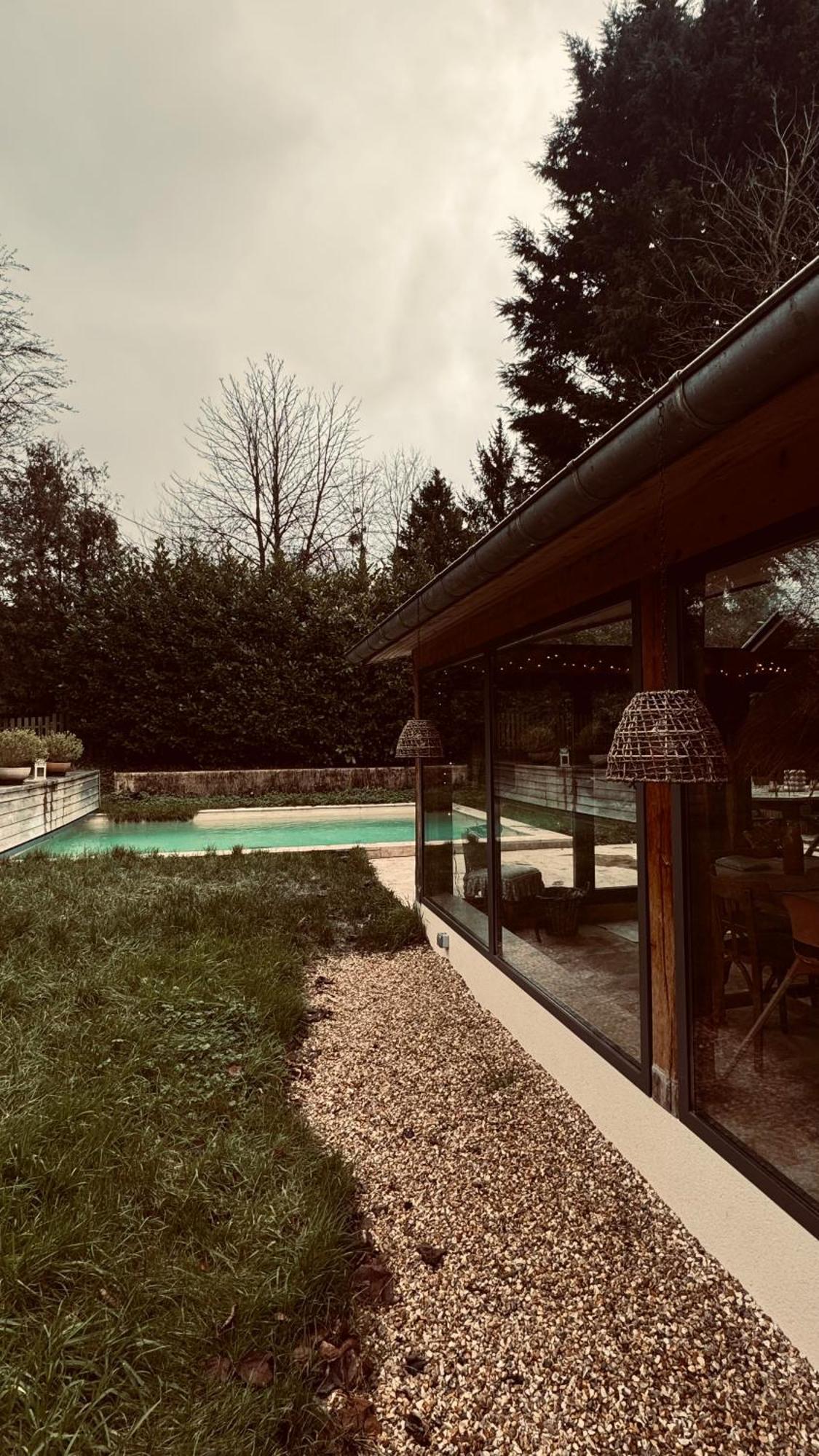 Cottage Normand Avec Sa Grande Piscine Chauffee Toute L Annee Sur Parc Arbore Et Clos En Plein Coeur De La Campagne Adapte Aux Kids Et Dog Friendly Saint-Antonin-de-Sommaire Exterior photo